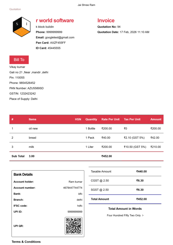 Stylish Quotation Template