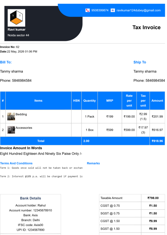 Double Devine Hotel Bill