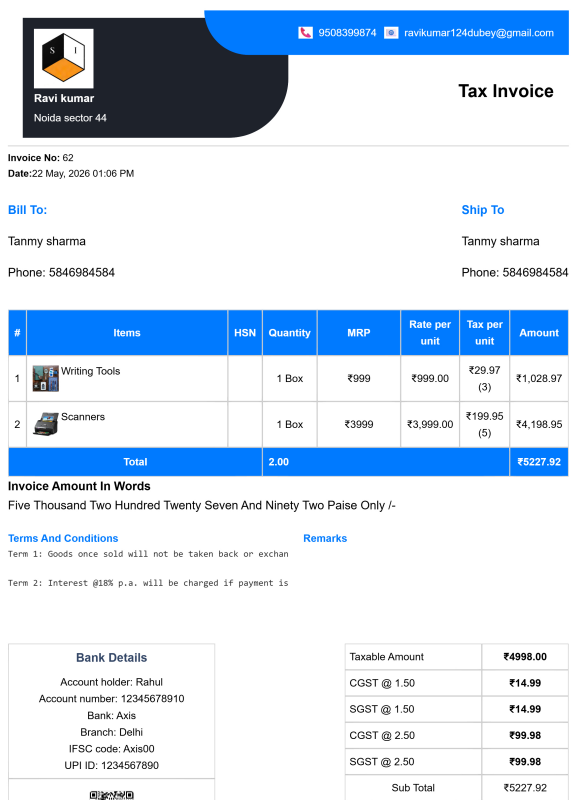 Double Devine Law Firm Invoice Template