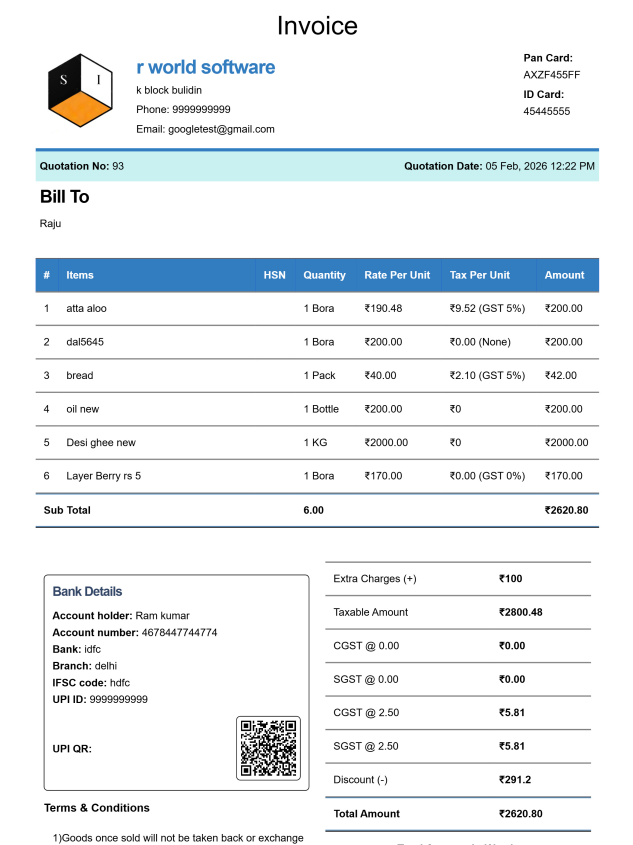 Stylish Quotation Template