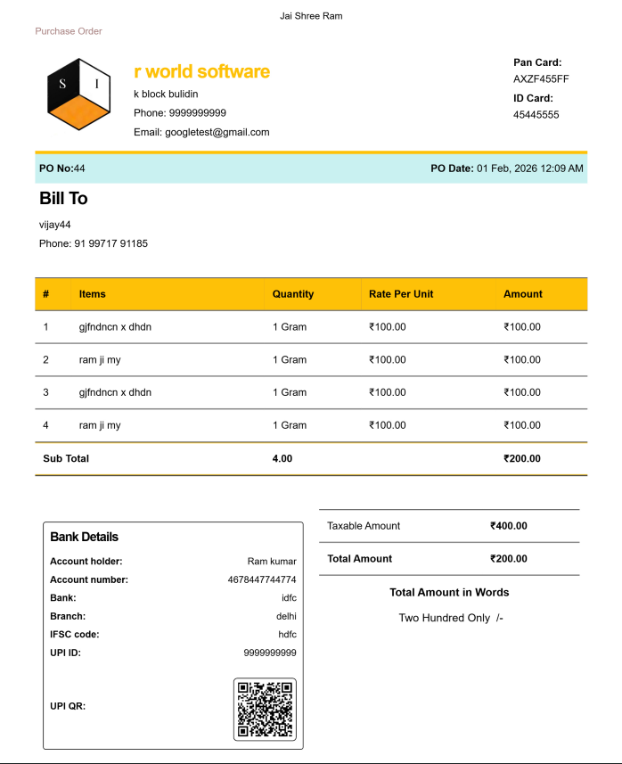 Modern Quotation Template